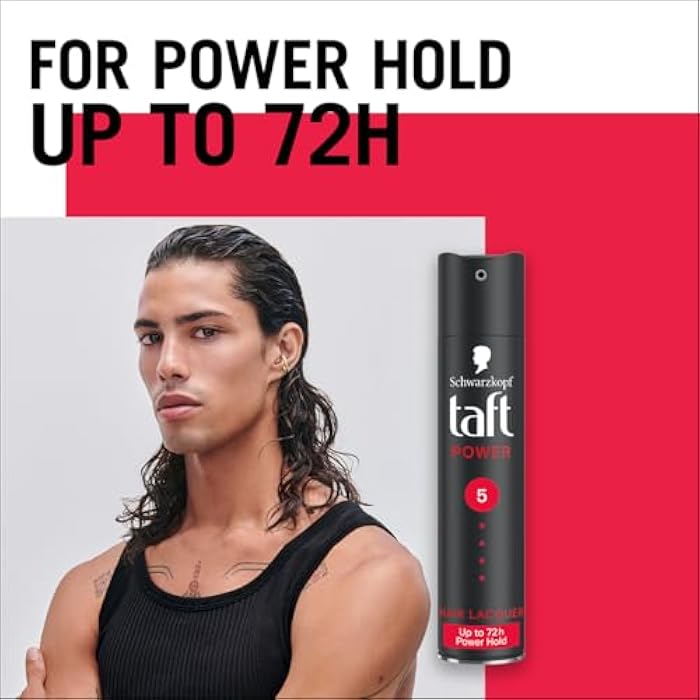 Taft Lacquer Black Hair Spray, 250 ml - Image 5